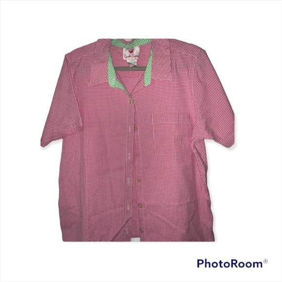 Women’s button down boxy Cotton Quacker factory factory collared shirt - Picture 5 of 5